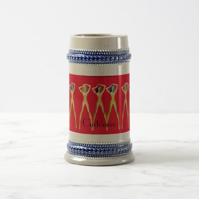 Caneca De Cerveja 3 damas de pernas longas em pé Thunder_Cove (Centro)