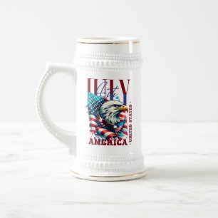 Caneca De Cerveja 4 de julho de American Eagle Sublimation-61904