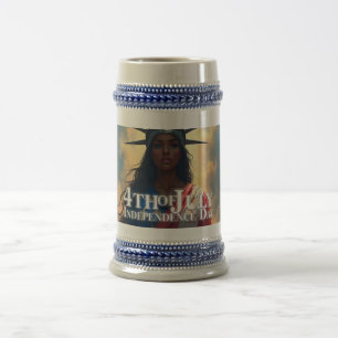 Caneca De Cerveja 4 de Julho – Tributo ao Águia Majestosa e Fogos de