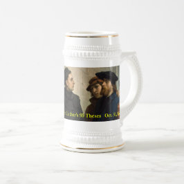Caneca De Cerveja 500th Anniv. de 95 teses de Martin Luther