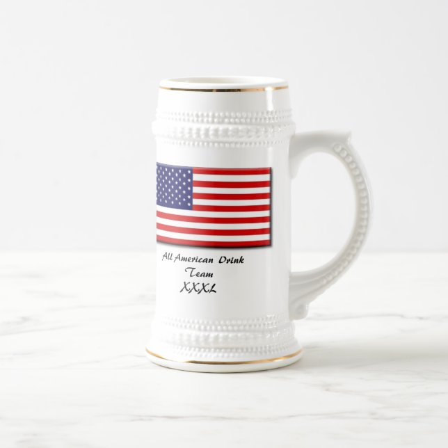 Caneca De Cerveja 50star-big, toda a bebida americana TeamXXXL (Direita)