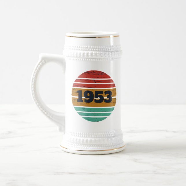 Caneca De Cerveja 70 de aniversário personalizado (Esquerda)