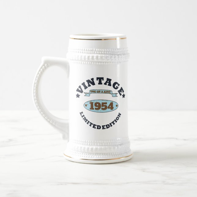 Caneca De Cerveja 70 de aniversário personalizado (Esquerda)