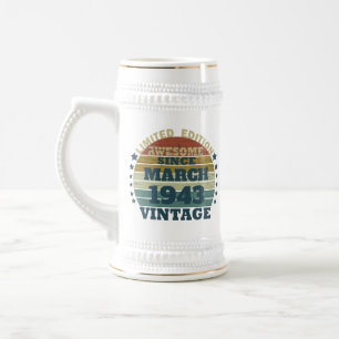 Caneca De Cerveja 80 de aniversário personalizado de oitocentos dias
