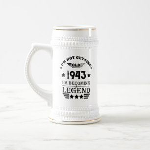 Caneca De Cerveja 80 de aniversário personalizado de oitocentos dias