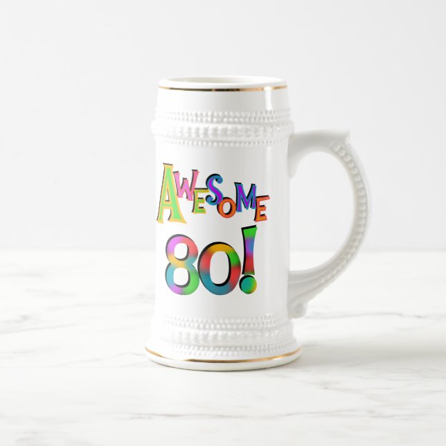 Caneca De Cerveja 80 t-shirt e presentes impressionantes do (Direita)