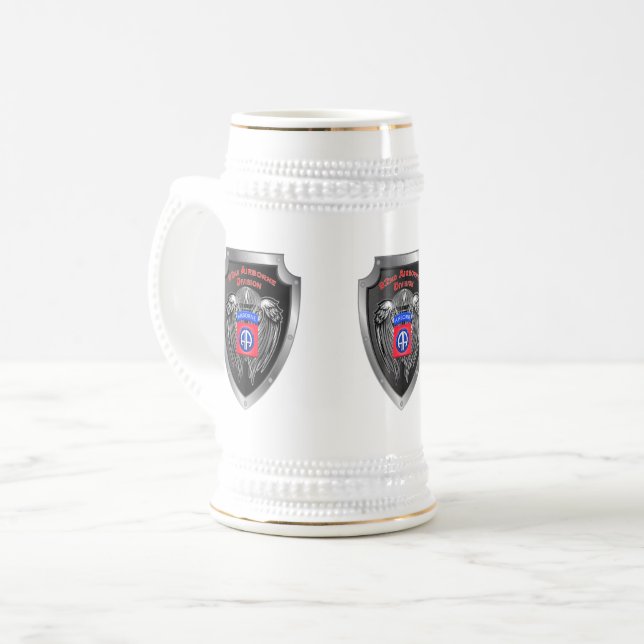 Caneca De Cerveja 82ª Divisão Aerotransportada Fort Bragg (Frente Esquerda)