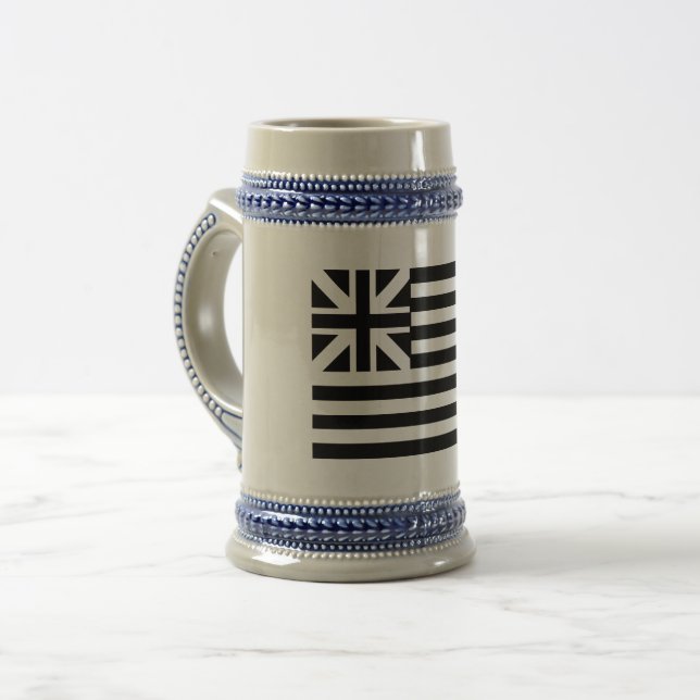 Caneca De Cerveja A Bandeira da Grande União (Frente Esquerda)