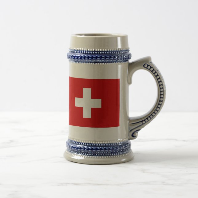 Caneca De Cerveja A bandeira da suiça (Direita)