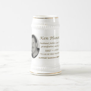 Caneca De Cerveja "A era-nós memorial de Ken Plummer do mundo"