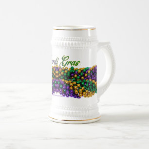 Caneca De Cerveja A imagem icônica de SlipperyJoe com tema Mardi Gra