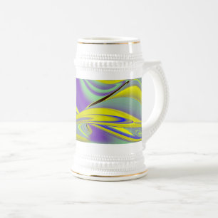 Caneca De Cerveja A Mágica do Verão, Abstrato 3D Art
