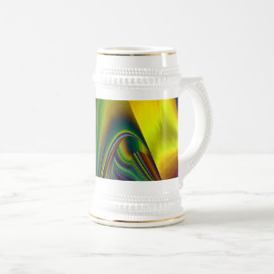 Caneca De Cerveja A Mágica do Verão, Abstrato 3D Art