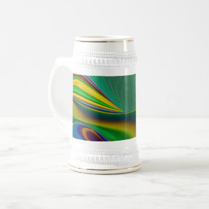Caneca De Cerveja A Mágica do Verão, Abstrato 3D Art