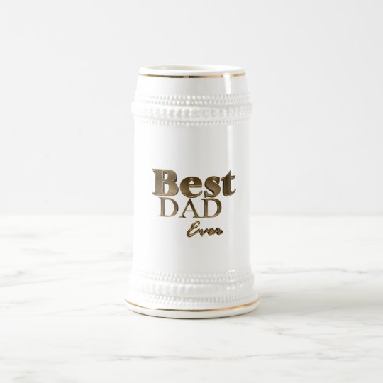 Caneca De Cerveja A melhor tipografia dourada sempre elegante do