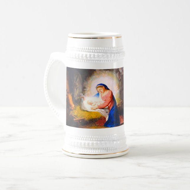 Caneca De Cerveja A Natividade do Cristo (Frente Esquerda)