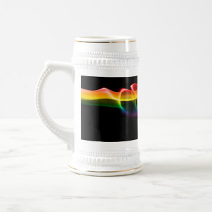 Caneca De Cerveja A pluma de vapor de energia cor de arco-íris do Sl