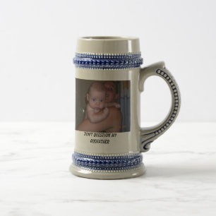 Caneca De Cerveja A pose do homem forte, não questiona meu padrinho