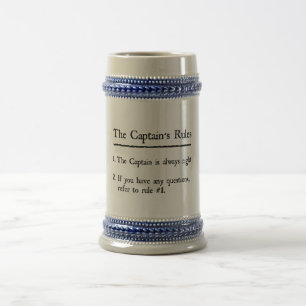 Caneca De Cerveja A Regra do capitão