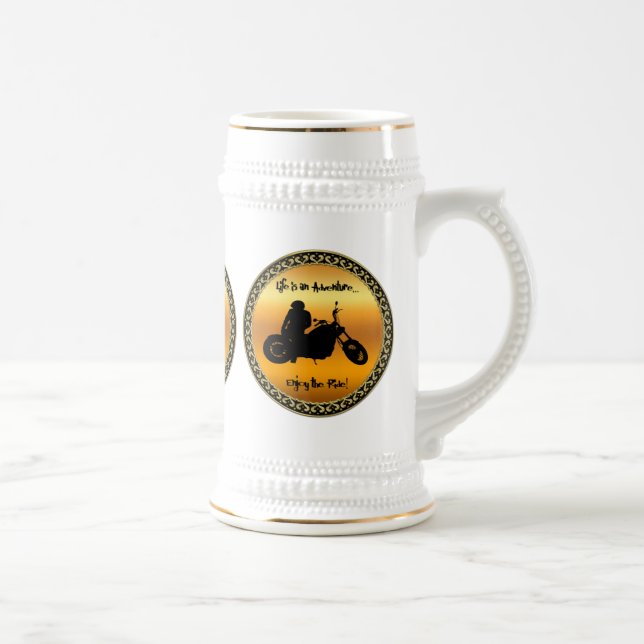 Caneca De Cerveja A vida é uma aventura aproveite o passeio (Direita)