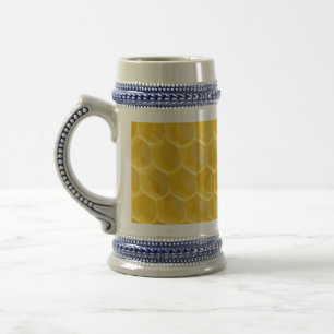 Caneca De Cerveja abelha e favo de mel