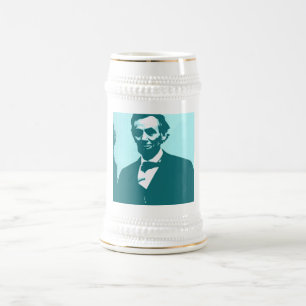 Caneca De Cerveja Abraham Lincoln Pop Art