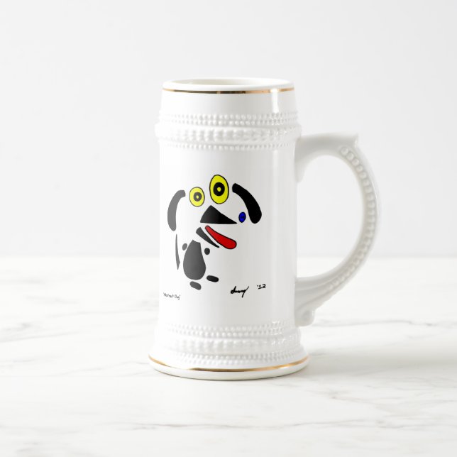 Caneca de cerveja abstrato (Direita)