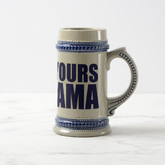 Caneca De Cerveja Acima de seu Obama - personalizado