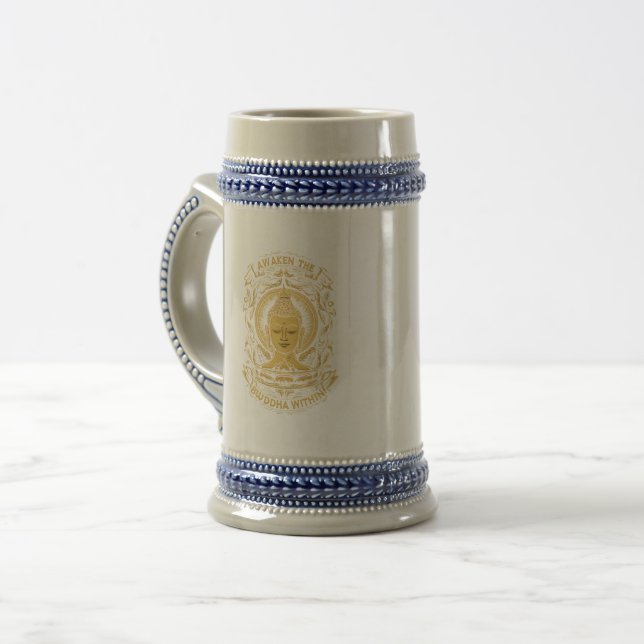 CANECA DE CERVEJA ACORDARAM NO BUDDHA DENTRO (Frente Esquerda)