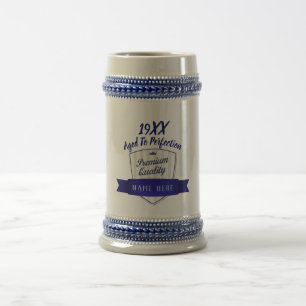 Caneca De Cerveja ADICIONAR NASCER ANO, Presente de Marco de Anivers