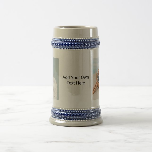 Caneca De Cerveja Adicionar sua própria foto e/ou texto (Centro)