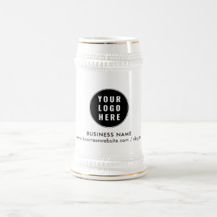 Caneca De Cerveja Adicione o logotipo da sua empresa e site personal