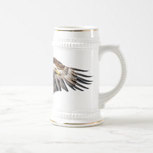 Caneca De Cerveja Águia americana na asa