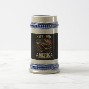 Caneca De Cerveja Águia Patriótica do 250º Aniversário da América