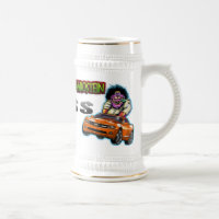 Caneca de cerveja alaranjada de Chevy Camaro SS -