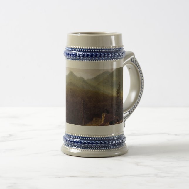 Caneca De Cerveja Albert Bierstadt - Ursos na Natureza Selvagem (Frente Esquerda)