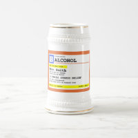 Álcool de Receita Personalizada Humorístico