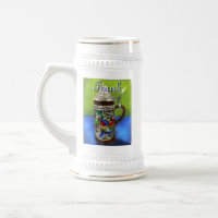 Caneca de cerveja alemã com tampa articulada perso
