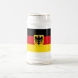 Caneca de cerveja alemão da bandeira
