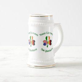 Caneca De Cerveja Alemão Irlandês EUA Flags Shamrock Personalizado