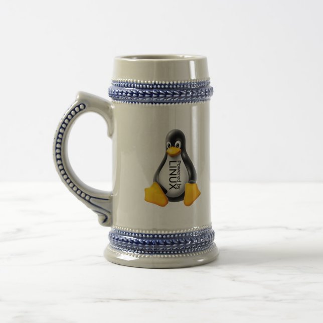 Caneca De Cerveja Alimentado pelo Linux (Esquerda)