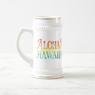Caneca De Cerveja Aloha Hawaii