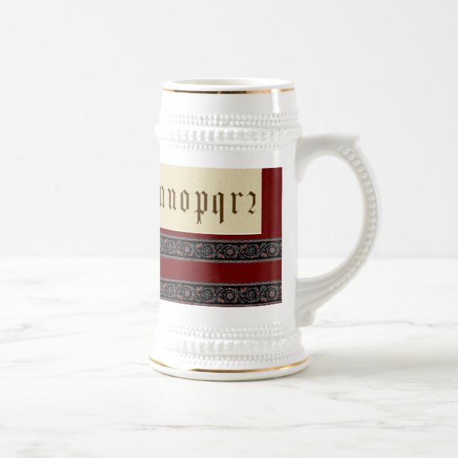 Caneca De Cerveja Alphabet Mug (Direita)