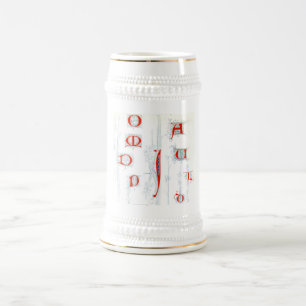 Caneca De Cerveja Alphabet Mug