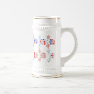 Caneca De Cerveja Alphabet Mug