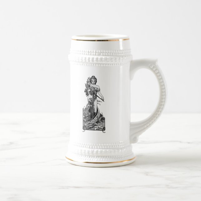 Caneca De Cerveja Alphonse Mucha Broken Blossoms (Direita)