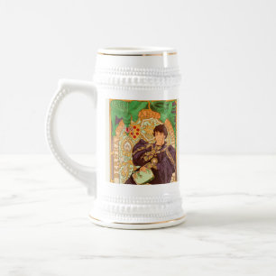 Caneca De Cerveja Alphonse Mucha Prince e Dragon