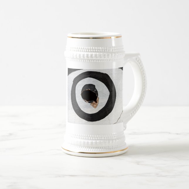 Caneca De Cerveja alvo rasga (Frente Esquerda)