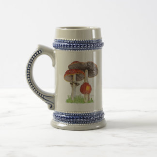 Caneca De Cerveja Amanita Muscaria Desenhada à Mão
