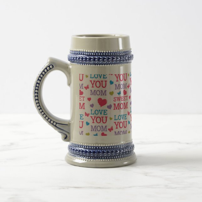 Caneca De Cerveja Amo você Mamãe (Esquerda)